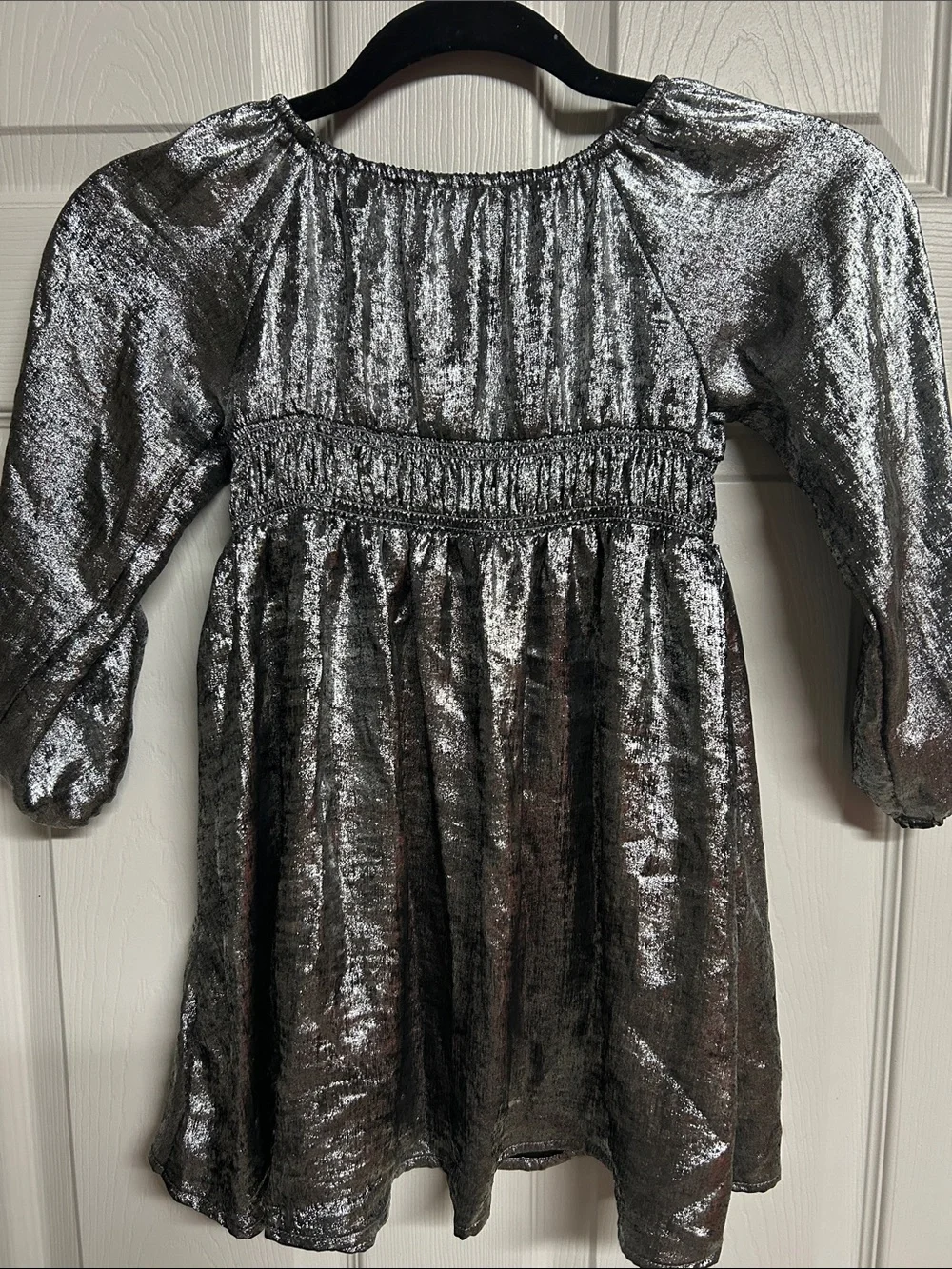 Old Navy Shimmering Silver Girls' Party Dress